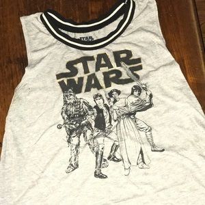 Grey stars wars merch tank